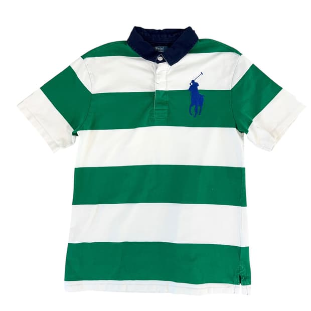 폴로 빅포니 스트라이프 반팔카라티