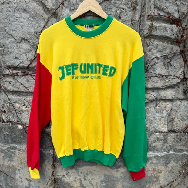 일본 빈티지 jef united 라스타 풋볼클럽 스웻 셔츠 맨투맨 L