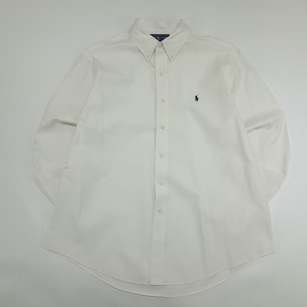 CN155 2XL 폴로 랄프로렌 화이트 긴팔 셔츠 남방
