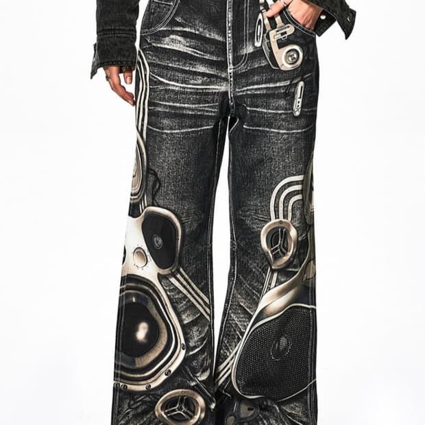 DND4DES 스피커 와이드 데님