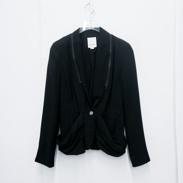 DIESEL drape twist zip jacket