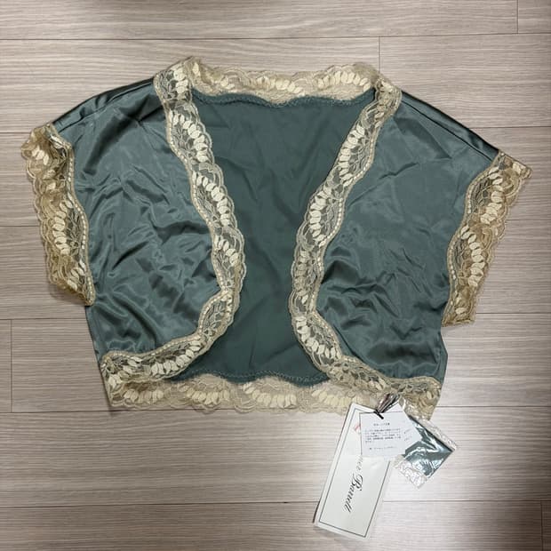 페어리 빈티지 레이스 볼레로 가디건 틸블루
