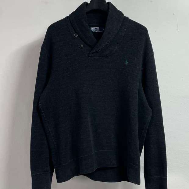 폴로 랄프로렌 다크네이비 숄카라 맨투맨(on.573)