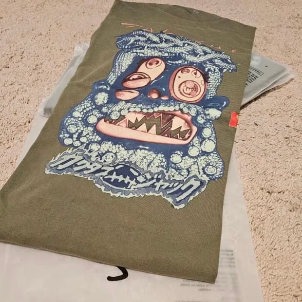 무라카미 타카시 x 캑터스잭 트래비스 스캇 유토피아 조디악 티셔츠 XL