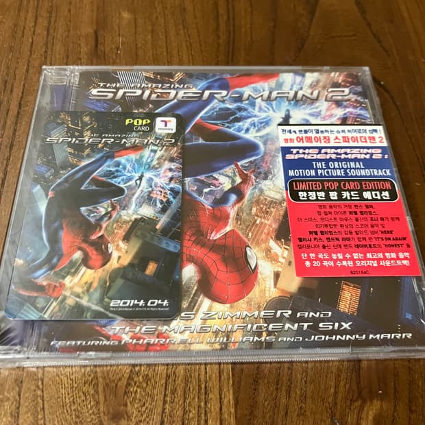 마블 어메이징 스파이더맨 2 OST 한정판팝카드에디션 라이센스 초판 CD