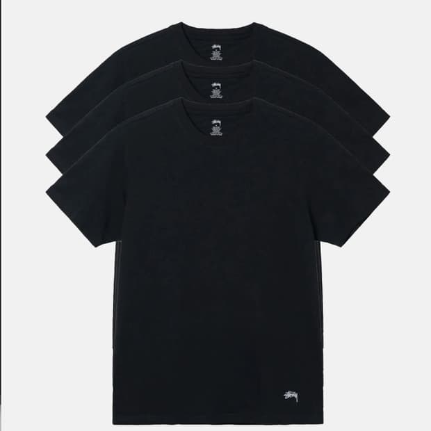 스투시 언더셔츠 블랙 XL