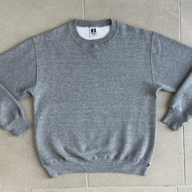 90s 빈티지 러셀 스웻셔츠 그레이 M USA