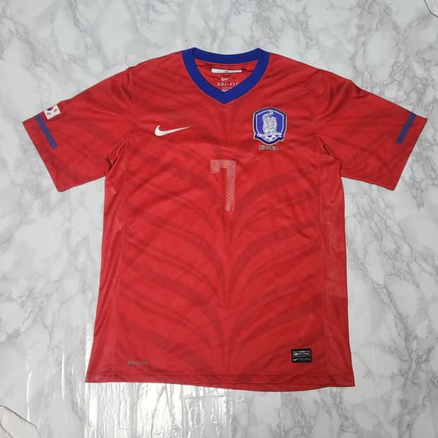 나이키 대한민국 국대 10-12 축구 유니폼 반팔
