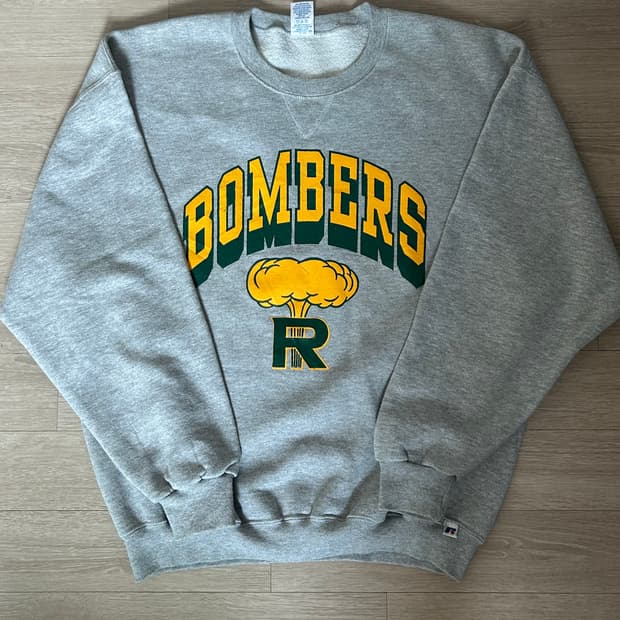 빈티지 00s 러셀 애슬레틱 53/47 그레이 스웻셔츠 XL 105