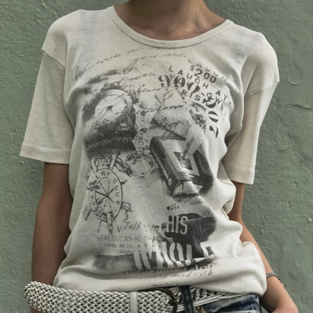 Printed White T-shirt