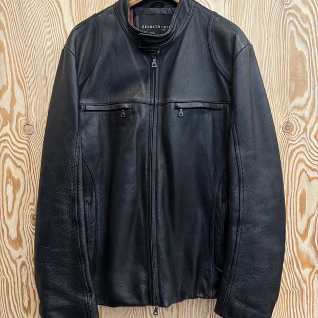 케네스 콜 레더 자켓
