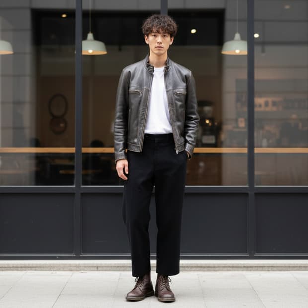 90s LANZI 클래식 진브라운 빈티지 양가죽자켓