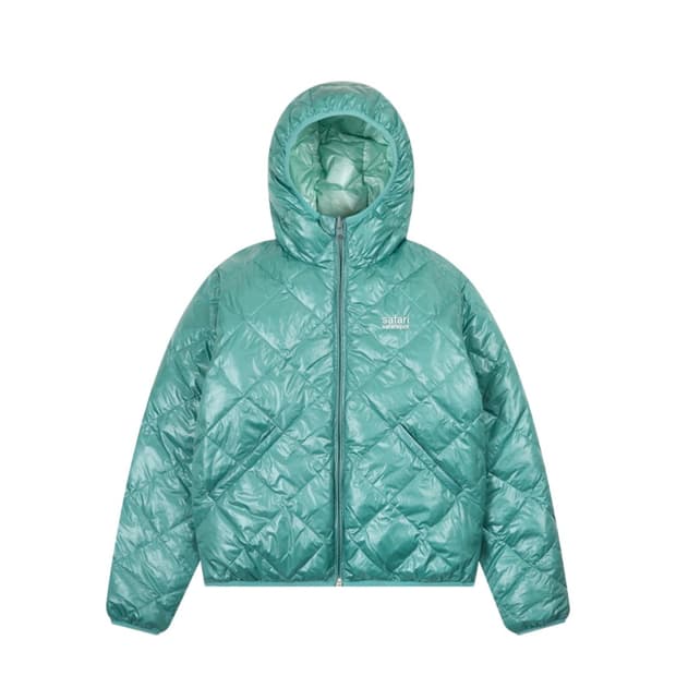 사파리스팟 리버시블 투 컬러 라이트 다운 자켓 터콰이즈 민트