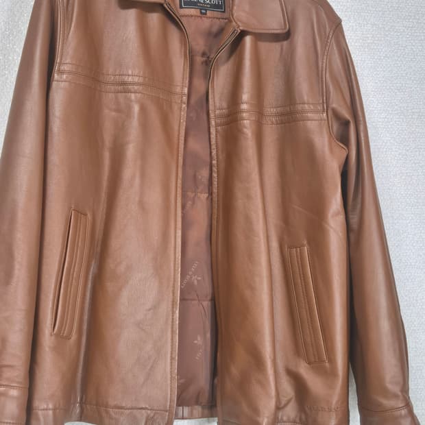 Lyle & Scott 빈티지 가죽자켓