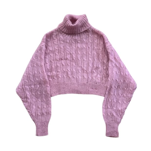 가니 터틀넥 모헤어 니트