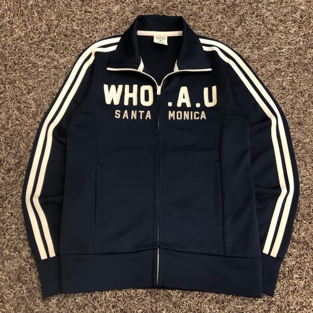 후아유 네이비 져지 트랙탑