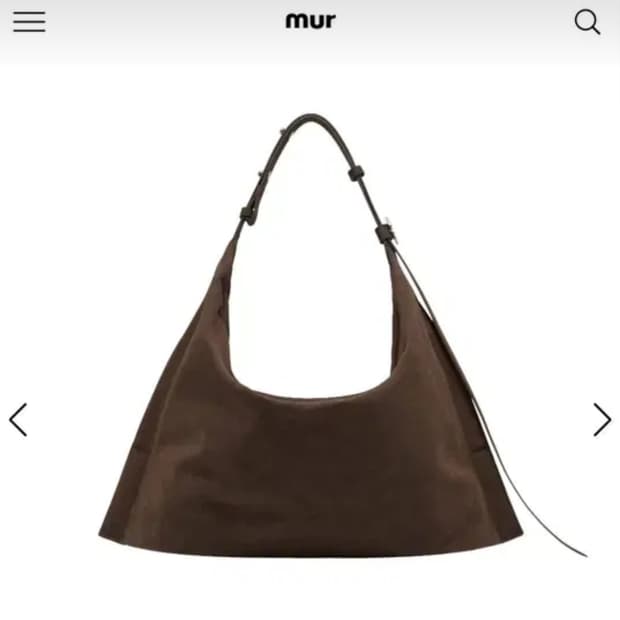 무르 누오보백 스웨이드 다크브라운 새상품