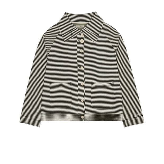 코이세이오 WIDE COLLAR WAFFLE STRIPE SHI 1사이즈