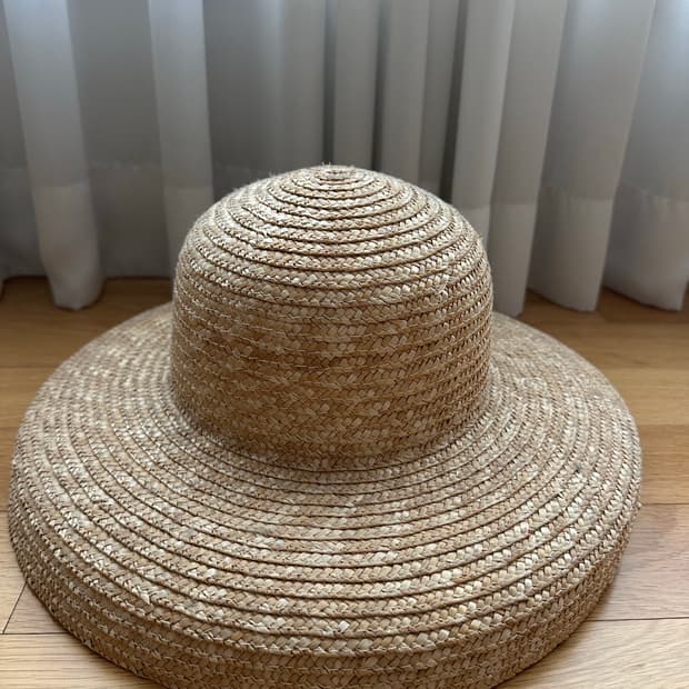 여성 라피아햇 밀짚모자