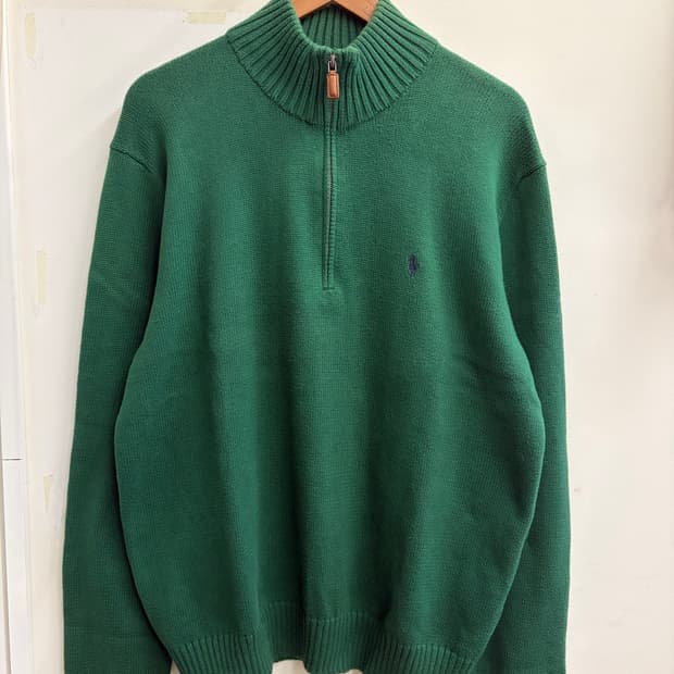 N18. 폴로 반집업 니트