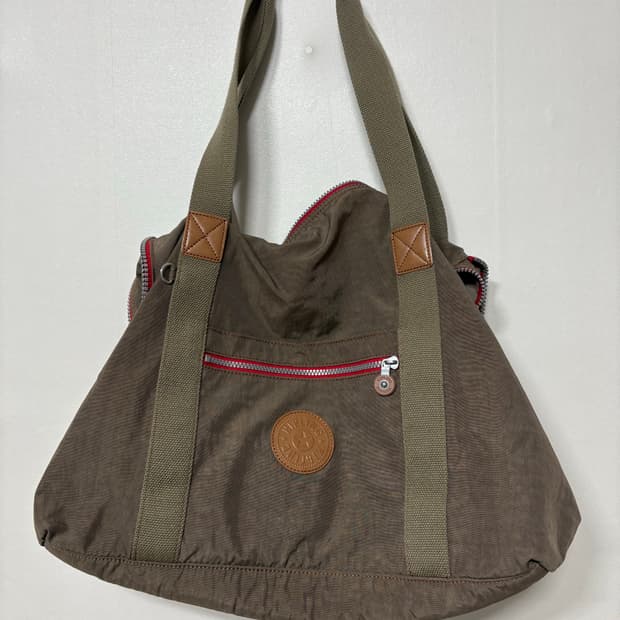 키플링 브라운 토트백