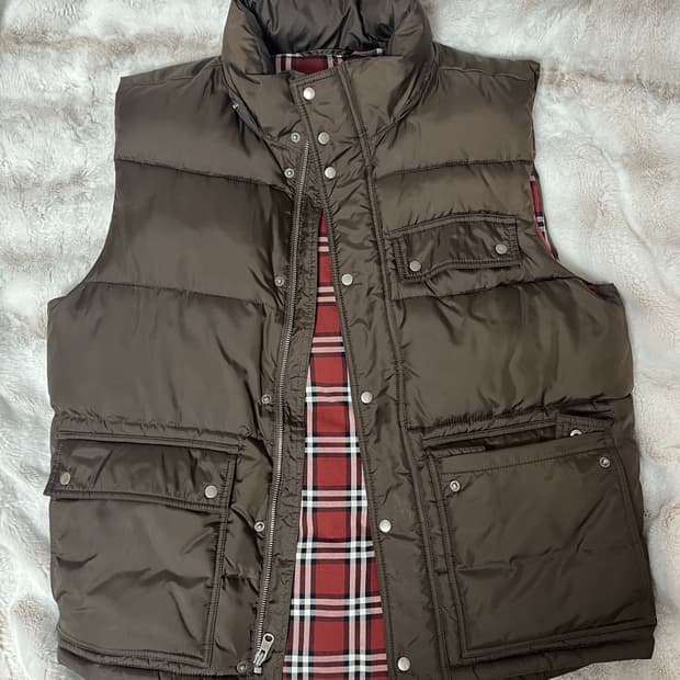 Gap 패딩조끼 브라운