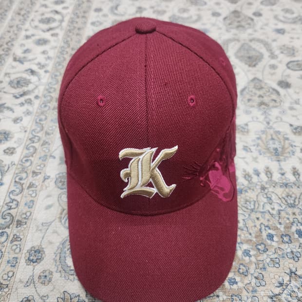고려대학교 K로고 버건디 볼캡