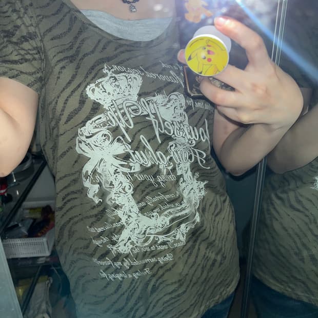 y2k왕관지브라 반팔티