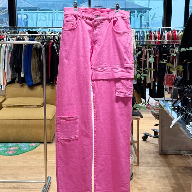 1017 알릭스 9sm 핑크 데님 카고 팬츠 