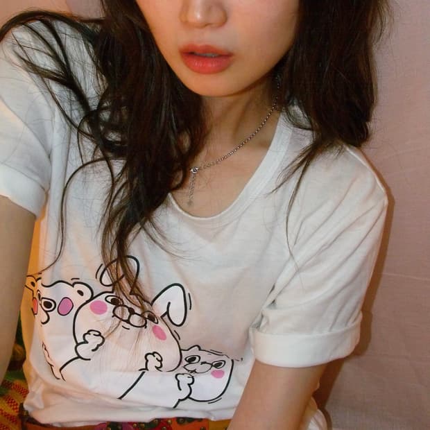 토끼 곰 고양이 티셔츠