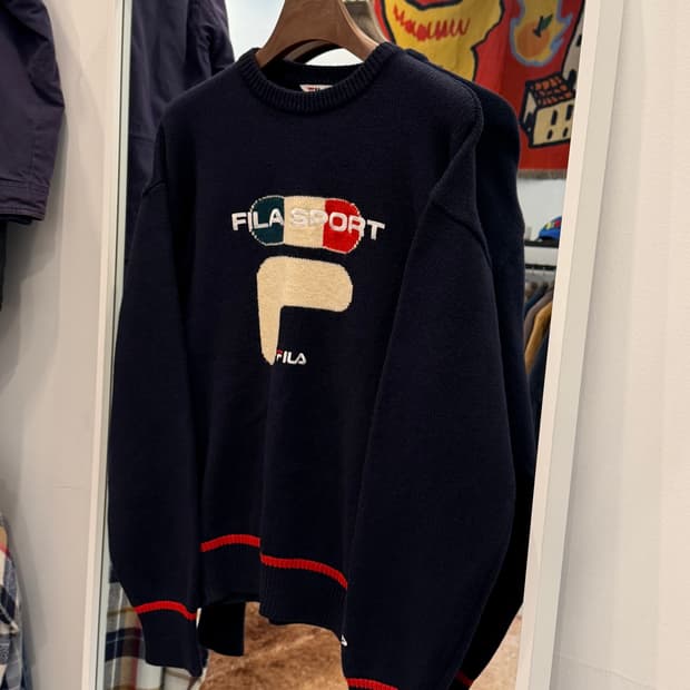 90s Fila 휠라 스포츠 울 니트