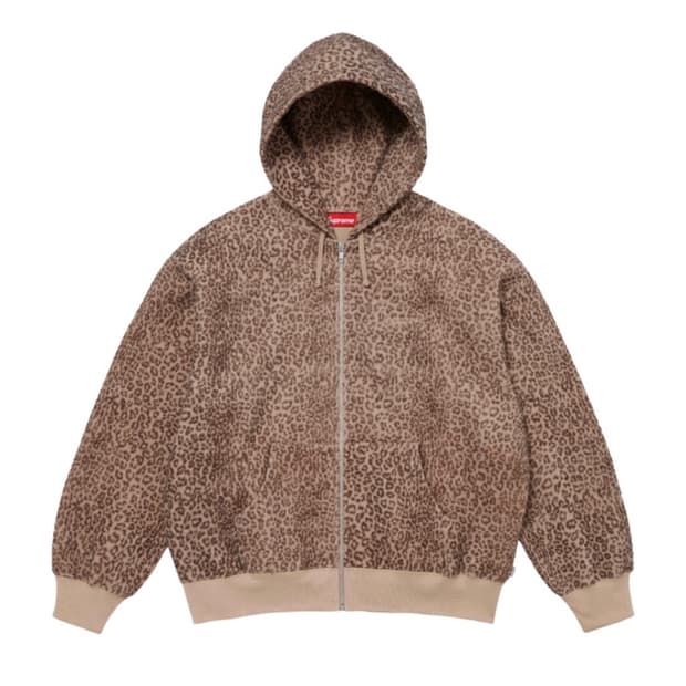 슈프림 레오파드 후드집업