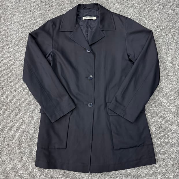 질샌더 코튼 반코트 자켓