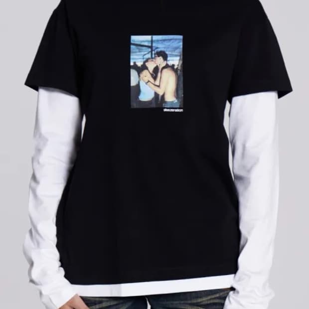 Jaded london Ibiza Kiss Double Layer Tee