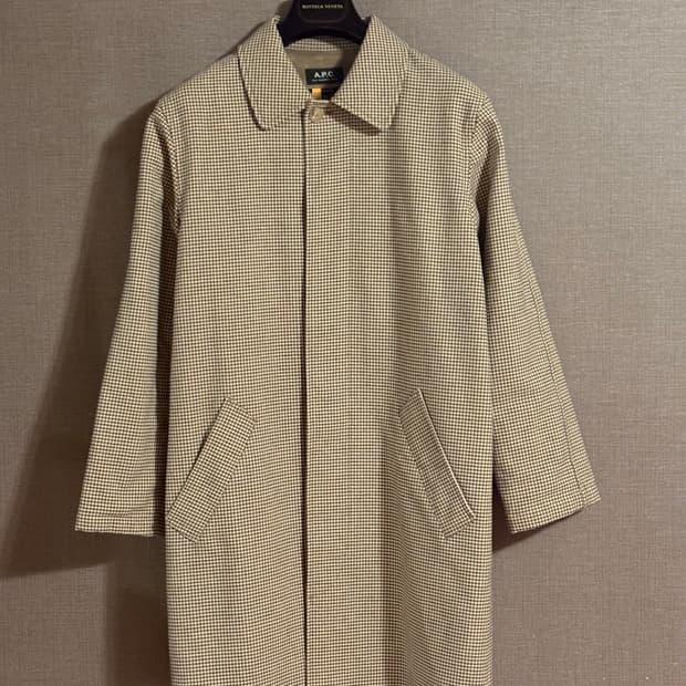 A.P.C. RUE MADAME 체크 코트 XS