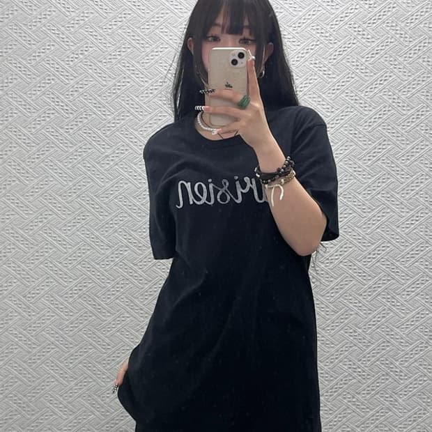 메종 키츠네 빈티지 스트릿 펑크 파리지앵 반팔티 XL C10610