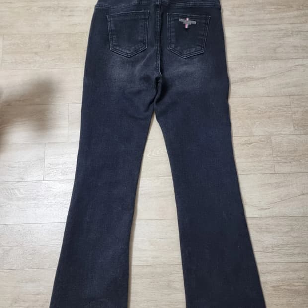 여성 톰브라운 블랙 데님 팬츠 M