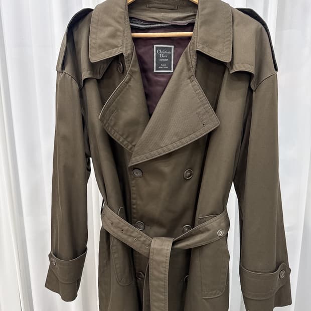 🩵 크리스찬디올 정품 더블 트렌치코트🩵
