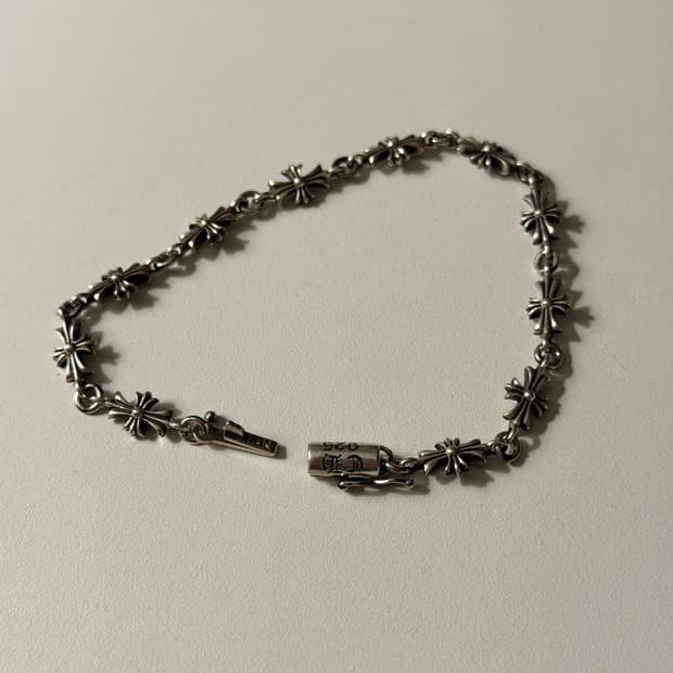 크로스 타이니 925 실버 팔찌 24k 골드 버전