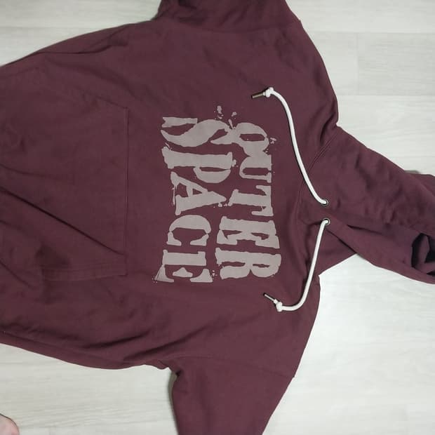 스페이스 헤비코튼 후드 버건디 KMHD6723