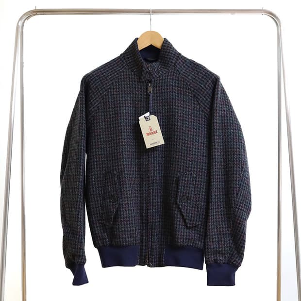 바라쿠타 G9 하운드투스 체크 버진울 자켓 40