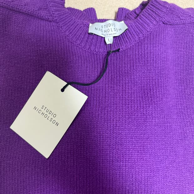 스튜디오 니콜슨 니트 헤밀, 보라, L