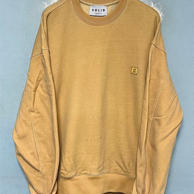 솔리드옴므 남자 맨투맨 피그먼트 오버핏 100-105 