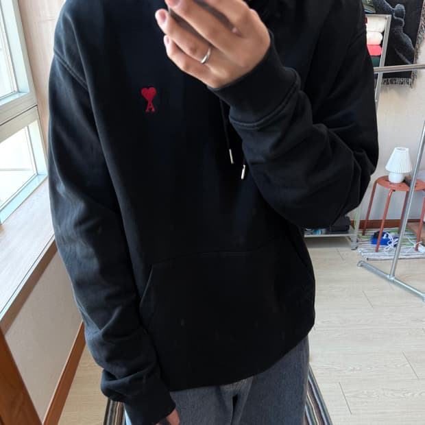 3xl 아미 스몰로고 후드티