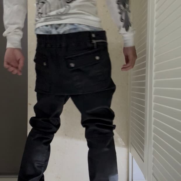릭오웬스 코팅 에어컷 L