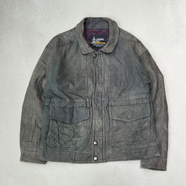 런던포그 레더 봄버자켓 s09150