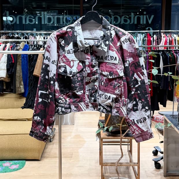 모자르트 런던 멀티패턴 크롭 자켓 