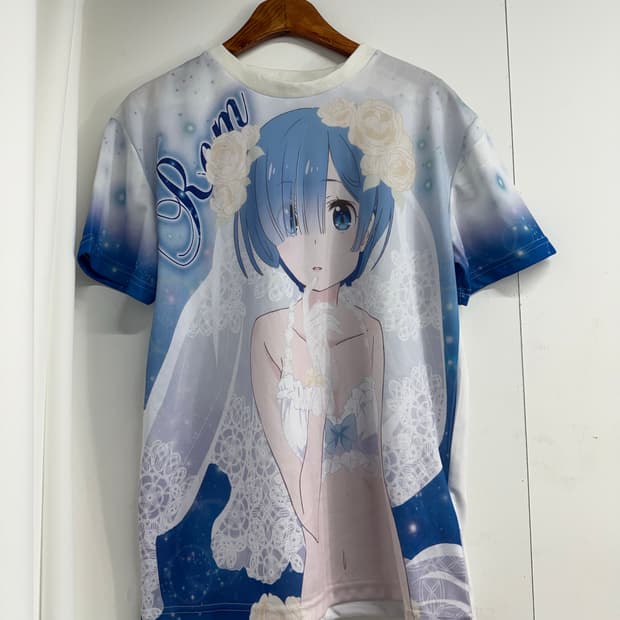 리제로 렘 풀칼라 티셔츠 🩵