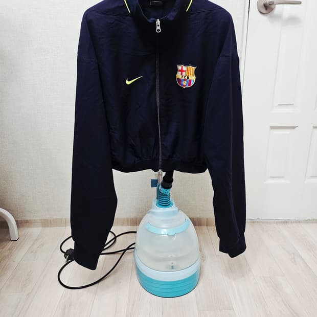 (90~100)☆초대장급☆나이키 바르셀로나 크롭 2중지퍼[네이비]바람막이
