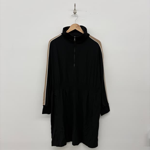 몽클레어 블랙 하이넥 라인 원피스 여성 XL